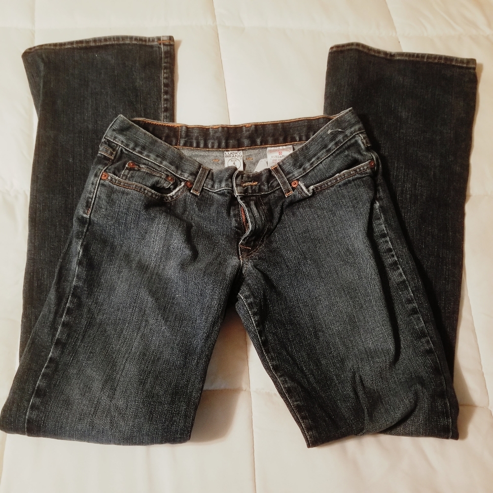 Lucky Brand dungarees jeans boot cut sz 4/27